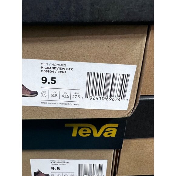 TEVA Men's Grandview GORE-TEX Hiking Boot Chocolate Chip New Sz. 9.5 US - Picture 6 of 9